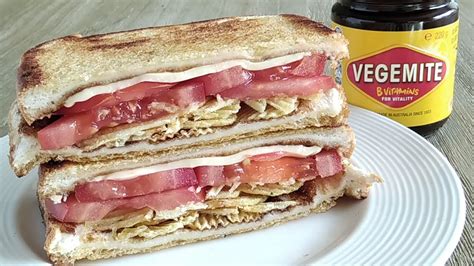 Vegemite Tomato Cheese Sandwich Toasted Vegemite Sandwich YouTube