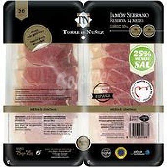 Torre Nuñez Jamón serrano Pack 2 x 75 g