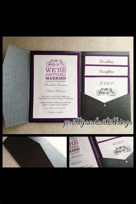 Diy Pocket Wedding Invitations - jenniemarieweddings