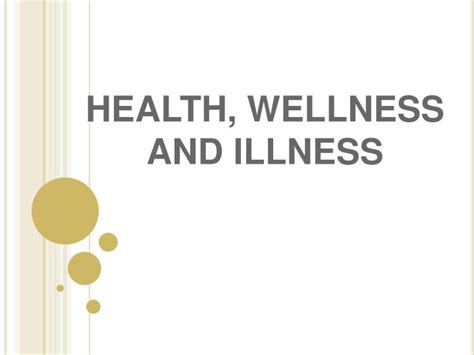 Ppt Health Wellness And Illness Powerpoint Presentation Free