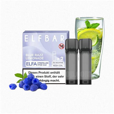 ELF BAR ELFA Prefilled Pod Blue Razz Lemonade 600 Puffs 2ml Elf Bar