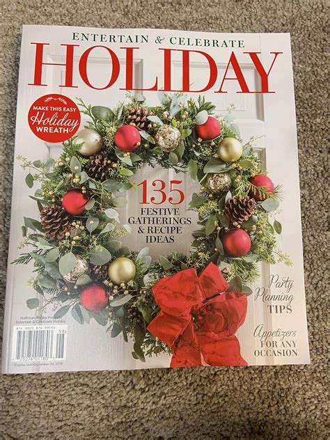 Entertain & celebrate magazine holiday 2019 (135): Amazon.com: Books