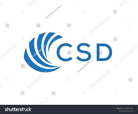 CSD Letter Logo Design On White Background CSD Royalty Free Stock