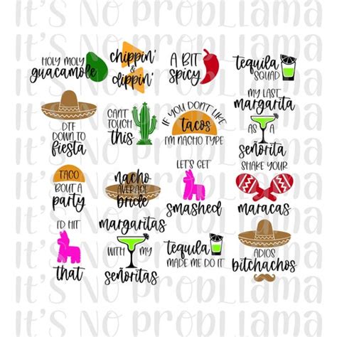 16 Fiesta Designs Fiesta Bundle Bachelorette Fiesta Party Etsy