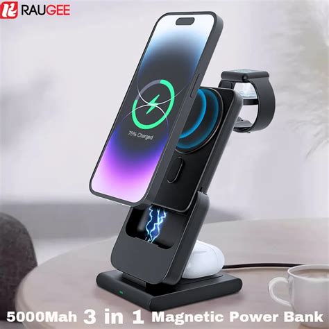 Chargeur Sans Fil Magn Tique Mah Power Bank En Pour Iphone