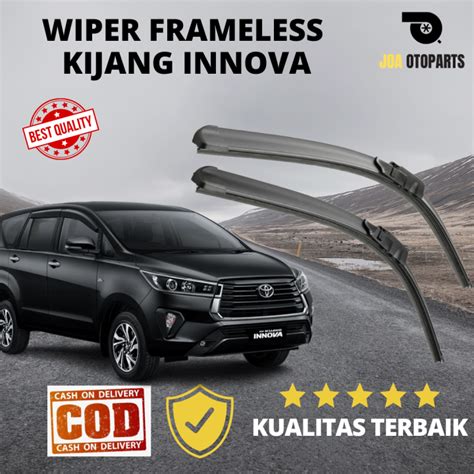 Wiper Kijang Innova Reborn All New Karet Wiper Frameless Set Kiri