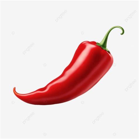 Free Vector Red Chili Pepper Realistic Single Object