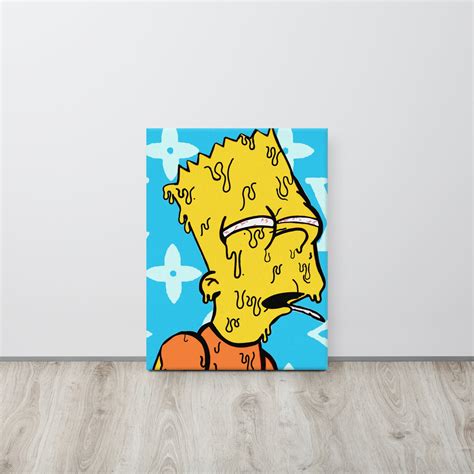 Bart Simpson Pop Art,simpson's Art,pop Art Collection,hand-painted Art ...