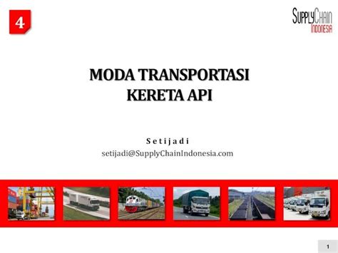 PDF 4 MODA TRANSPORTASI KERETA API Supplychainindonesia 4