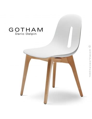 Chaise design GOTHAM S piétement acier peint ou chromé assise coque