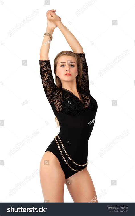 Studio Photo Sexy Woman Black Lingerie Stock Photo Shutterstock