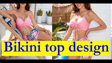 Woman Diy Designer Bikini Top Cutting And Stitching YouTube