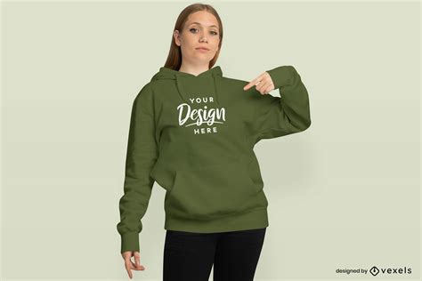 Plantilla PSD Editable De Modelo De Mujer Rubia En Maqueta De Sudadera