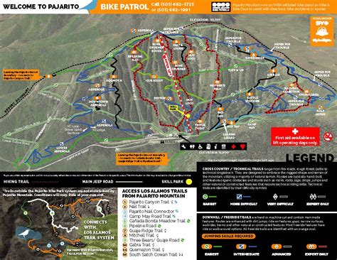 Pajarito Trail Maps - Pajarito Mountain Ski Area