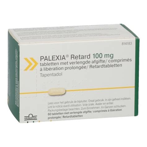 PALEXIA RETARD 100 MG COMP 60 X 100 MG UD Apotheek Kestens