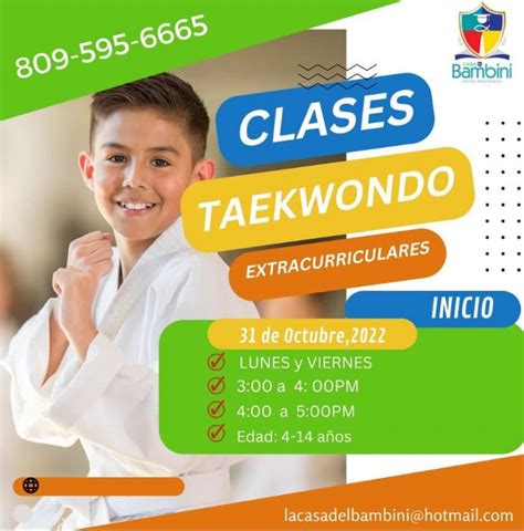 Clases De Taekwondo La Casa Del Bambini