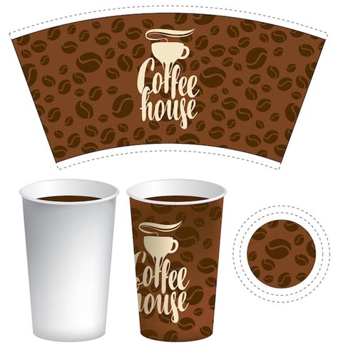 Premium Vector Tea Or Coffee Paper Cup Template