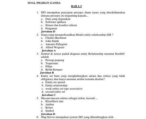 Contoh Soal Pilgan Beserta Jawaban Bab Sig Jawaban Buku