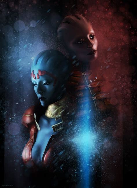 Me2 Samara And Morinth By Spiritius On Deviantart Mass Effect Art Mass Effect Mass Effect