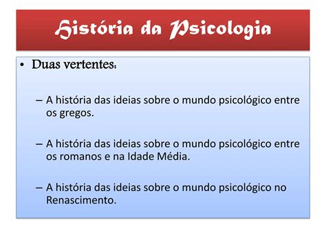 1 Historia Da Psicologiapdf Início Da Psicologia Ppt