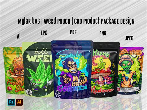 Design unique weed pouch, mylar bag and cbd product labels | Upwork