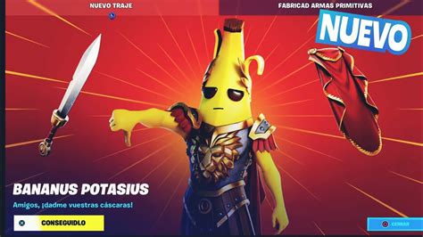 NUEVA SKIN BANANO EN LA TIENDA FORTNITE HOY YouTube