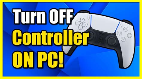 How To Turn OFF PS5 Controller On PC Without Console YouTube