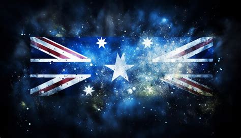 Premium Photo | Picture of the australian flag done by spray paint ...