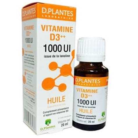 Vitamine D3 1000 Huile Flacon 20 Ml D Plantes Laboratoire