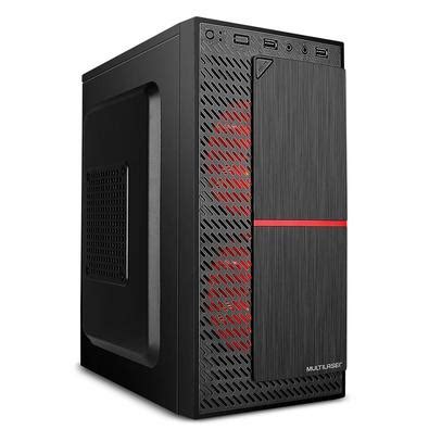 Gabinete Gamer Multilaser GD 110 Mid Tower Micro Atx 2x Fans LED