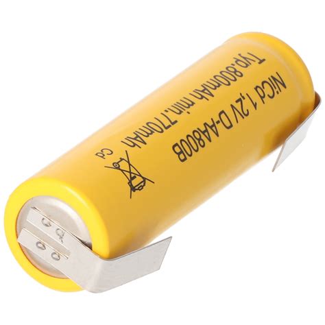 Batterie TopCon NiCd Mignon 1 2V 800mAh AA à cosses à souder en U