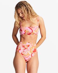 Pretty Groovy Hi Retro Bas De Bikini Taille Haute Pour Femme Billabong