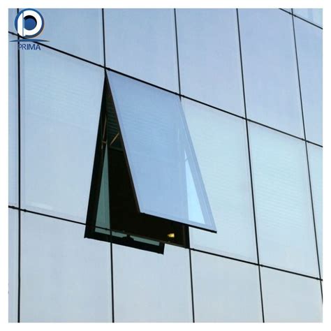 Commercial Style Hidden Frame Glass Curtain Wall With Insulated Glass