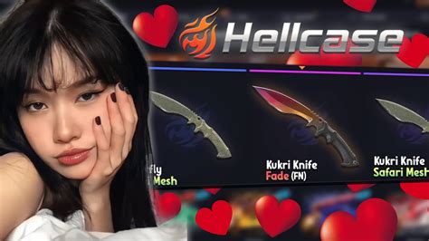 HELLCASE I PULLED LEGENDARY KUKRI KNIFE FADE IN THE CASE BATTLES