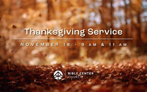 Thanksgiving Service | Bible Center Church