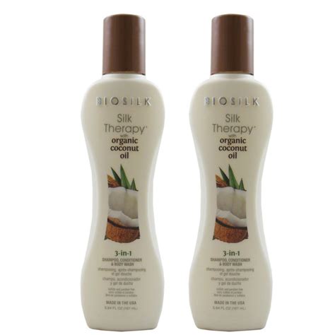 Farouk Biosilk Silk Therapy Coconut Oil 3in1 Shampoo Conditioner And Dg 2