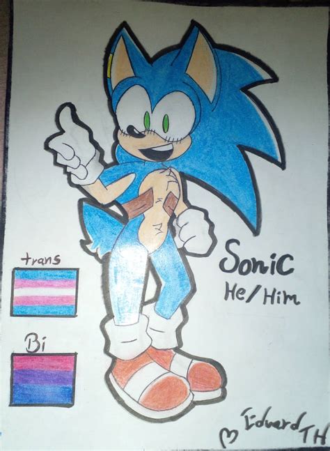 Sonic's design before being Curse. by EduardTH on DeviantArt