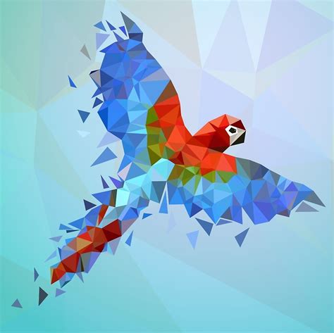 Abstract Parrot By Stuffsneak Redbubble