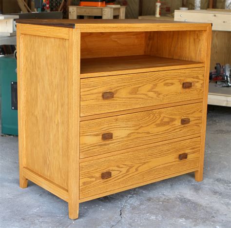 Mid-Century Modern Changing Table Dresser - Lee Custom Wood Design