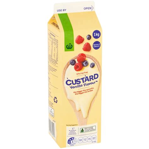 Woolworths Vanilla Custard Fat Free Kg Is Halal Suitable Halal Check