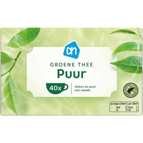 Albert Heijn Groene Thee Puur Pak Theezakjes Dutchfoodexpress