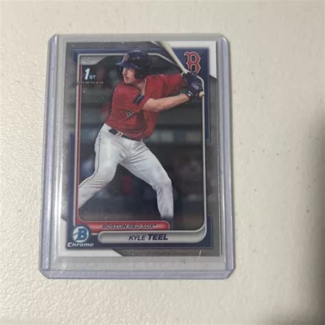 KYLE TEEL 2024 Bowman Chrome Prospects 1 Rookie BCP 48 Boston Red Sox