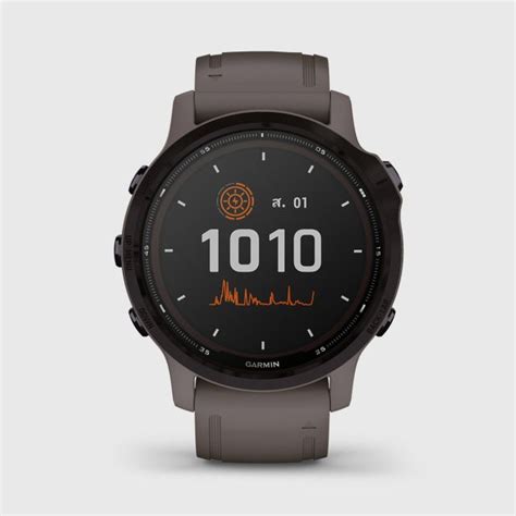 Garmin Fenix 6s Pro Solar Amethyst With Shale Gray Silicone Band