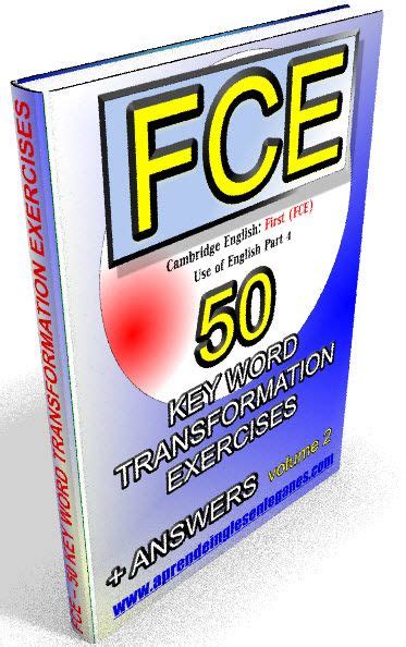 FCE Key Word Transformation Exercises Use Of English Part 4 Cambridge