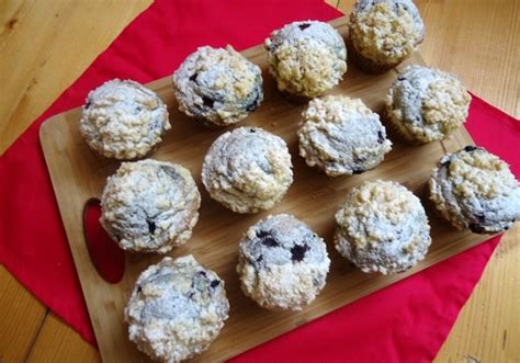 Muffiny z jagodami i kruszonką DoradcaSmaku pl