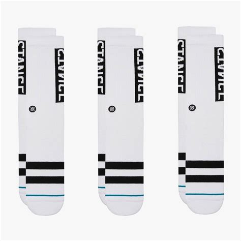 Stance Og Bundle Crew Sock 3 Pack White Stance Europe