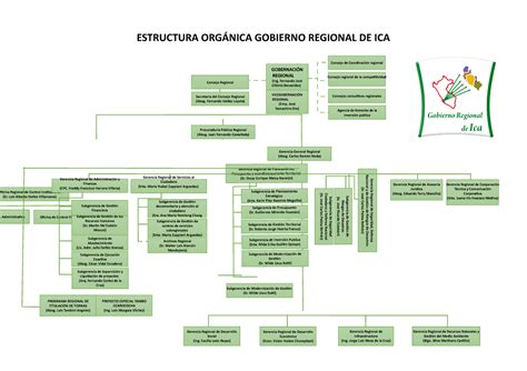 Gobierno Regional de Ica ESTRUCTURA ORGÁNICA GOBIERNO REGIONAL DE ICA