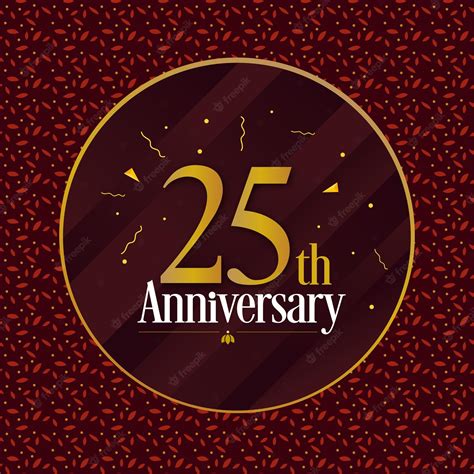 Premium Vector 25th Anniversary Vector Design