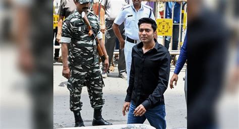 Tmc Leader Abhishek Banerjee Appears Before Cbi Amidst Heavy Security