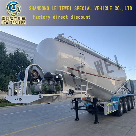 Cbm Axle Fly Ash Cement Bulker Silo Tanker Pneumatic Semi Truck